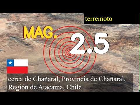 😱🚨  Terremoto cerca de Chañaral, Provincia de Chañaral, Región de Atacama, Chile actualizaciones en