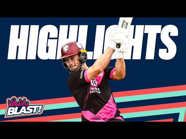 Dickson & Rew Share Mammoth 144 Partnership! | Surrey vs Somerset – Highlights | Vitality Blast 2024