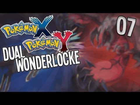 Pokemon X and Y Wonderlocke Dual Play Co-Op Part 7 - FIRST EVOLUTION, ANOTHER DEATH