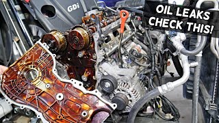 MOST COMMON OIL LEAK LEAKS ON HYUNDAI KIA GDI ENGINE