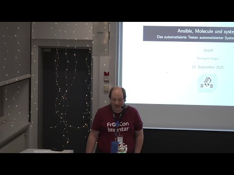 MRMCD2025 Das automatisierte Testen automatisierter Systemkonfigurationen