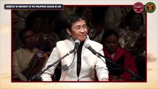 Download lagu FULL SPEECH: Rappler CEO Maria Ressa at UP Law's 2023 recognition rites mp3