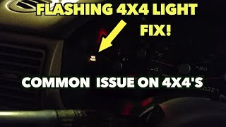 Flashing 4x4 Light Fix. Ford Explorer and other's fords 4x4