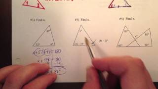 Geometry Notes 4-1 Classify Triangles, Angle Measure Part 2