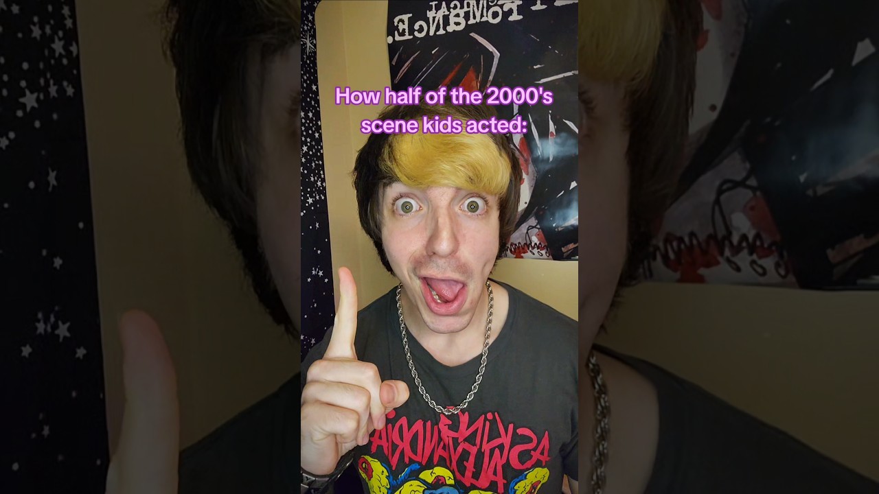 How 2000's scene kids acted #emo #alternative #scene #2000s