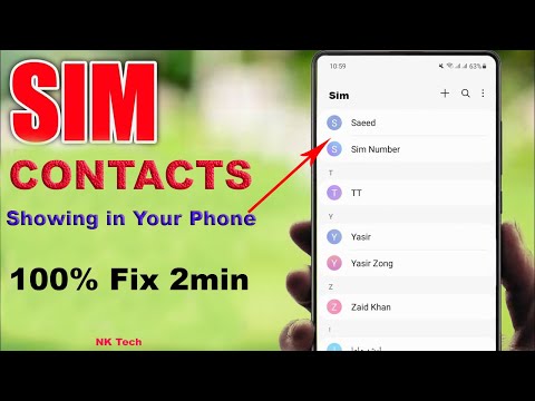 How to Fix SIM Card Contacts Not Showing Problem-  #mobile 100% fix