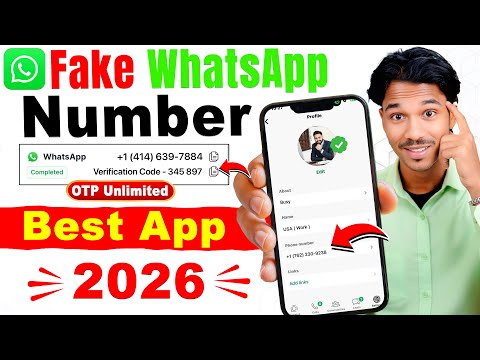 Fake Whatsapp Number App 2026 !! How to Create a Fake Whatsapp Account | Virtual Phone Number ?