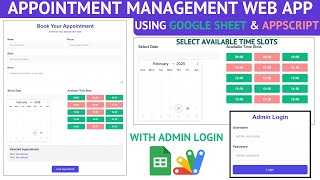 How to Create an Appointment Booking System with Login Using Google Apps Script | C37