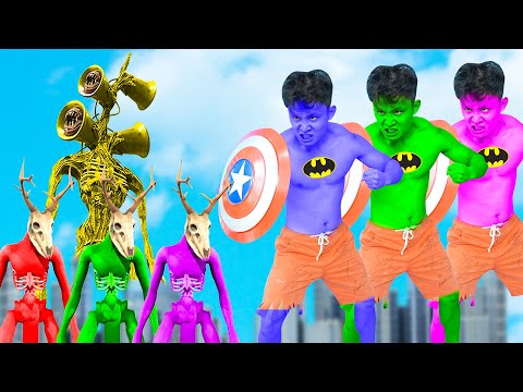 Team Angry Bath-Hulk Vs Siren Head, SCP-323 - BigGreenTV