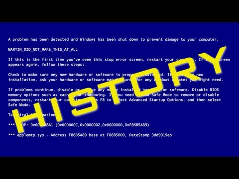 History of the Windows BSODs