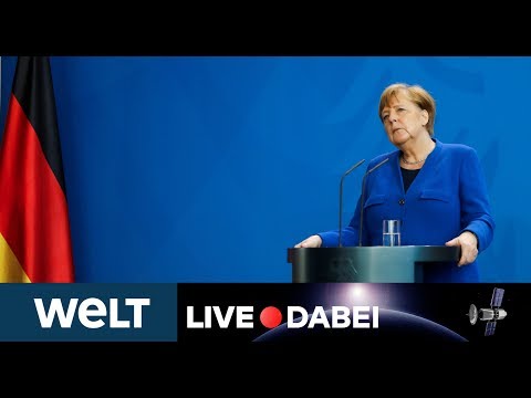 EU-GIPFEL ZUR CORONA-KRISE: Kanzlerin bleibt hart - Merkel Statement nach Schaltkonferenz