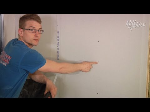 Hur gör snickaren - Montering av gipsskivor på vägg