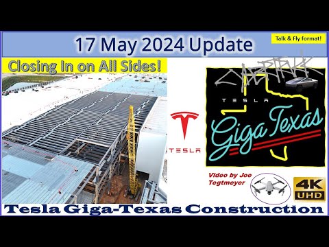 Cybertrucks in Multi-Level Garage! S Extension Huge Progress! 17 May 2024 Giga Texas Update(07:35AM)
