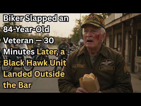 Biker Shoved an 84-Year-Old Veteran — 30 Minutes Later, a Black Hawk Unit Landed Outside the Bar