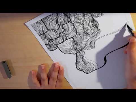 Line Art + Mini sketchbook tour// Delighted Humans