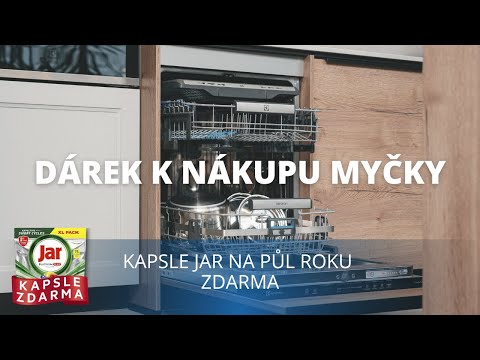 Electrolux myčky – 117 kapslí Jar zdarma, chytré funkce, dokonalá péče o nádobí