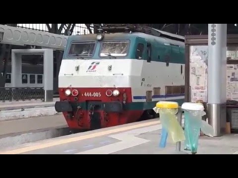 E.444R-005 ED E.402B-178 "Frecciabianca" + CARROZZE "Thello" STAZIONE DI MILANO CENTRALE
