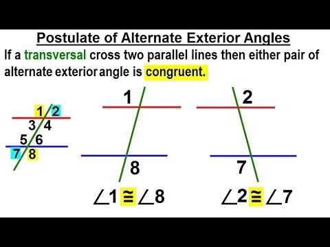 Geometry Ch 4 Lines and Angles 1 of 54 Parallel Lines and Planes