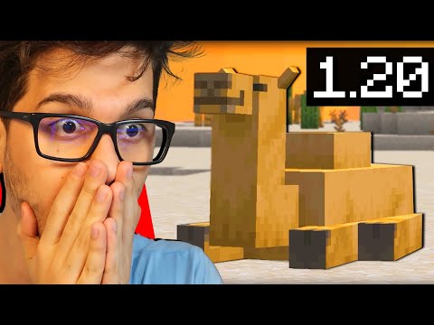 KENDAL'S REACTION TO NEWS IN 1.20 -MINECRAFT LIVE ITA