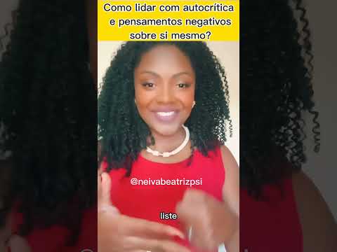 CAFÉ TERAPIA☕: Como lidar com a autocrítica e pensamentos negativos de si mesmo? #autoestima
