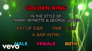 George Jones - Golden Ring (Karaoke) ft. Tammy Wynette