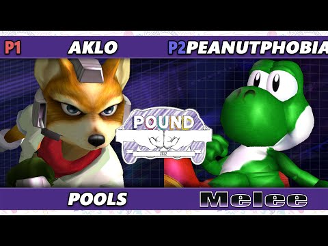 Pound 2022 - Aklo (Fox) Vs. Peanutphobia (Yoshi) SSBM Smash Melee Tournament