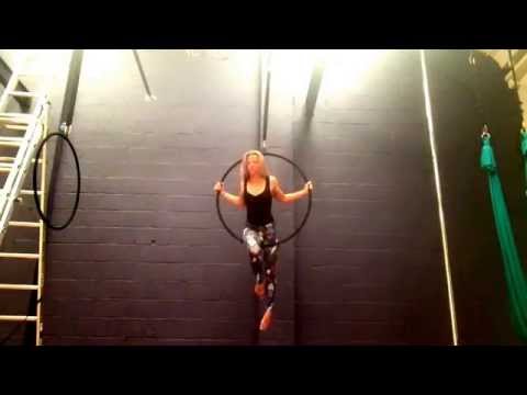 Beginners aerial hoop at studio fly in Ware Hertfordshire