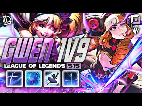 GWEN MONTAGE #8 - GWEN 1V9 | Ez LoL Plays