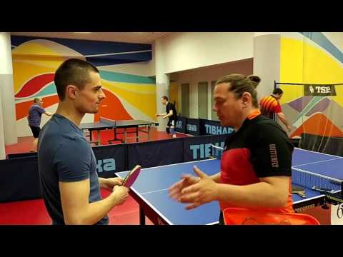 Виноградов - Бриль: постановка техники топ спина  по подрезки