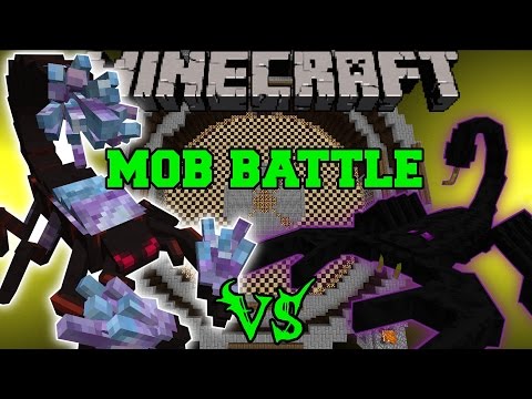CRYSTAL SCORPION VS EMPEROR SCORPION & KING KONG - Minecraft Mob Battles - Mods