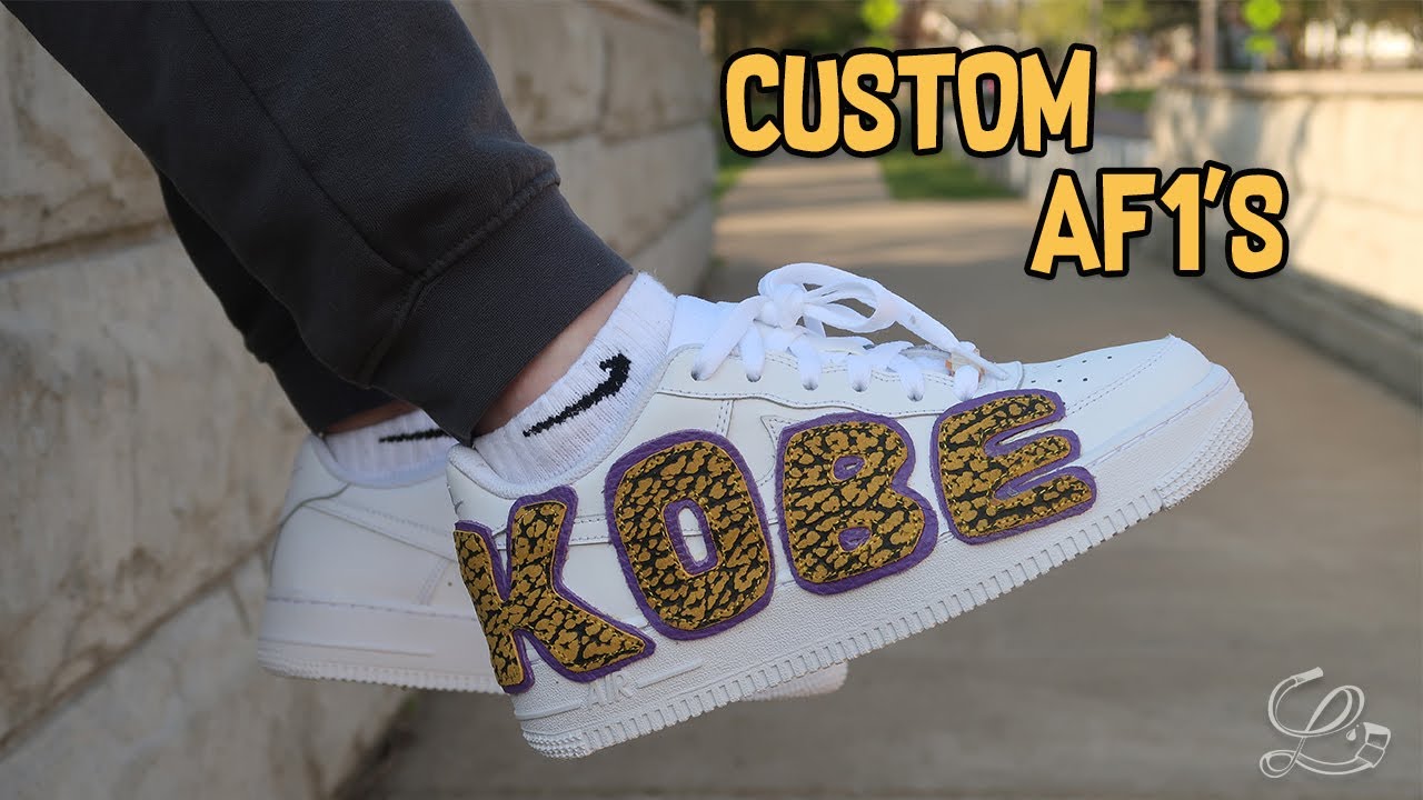 CUSTOM KOBE BRYANT TRIBUTE Air Force 1'S! - HAND-CRAFTED