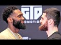 JARON ENNIS MONSTER STARE DOWN OF KAREN CHUKHADZHIAN! SHARE INTENSE FACE OFF