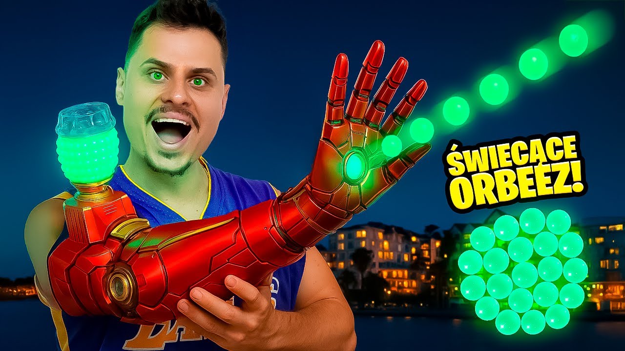 Testuję IRONMAN Gel Blaster na Świecące Orbeez!