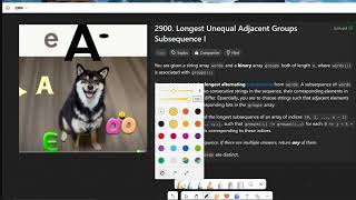 Download the video "C++ Py3 Greedy 2 pointer速解(含1行解)Leetcode 2900  Longest Unequal Adjacent Groups Subsequence I"
