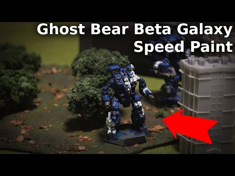 Clan Ghost Bear Beta Galaxy Speed Paint - A Battletech Painting Tutorial