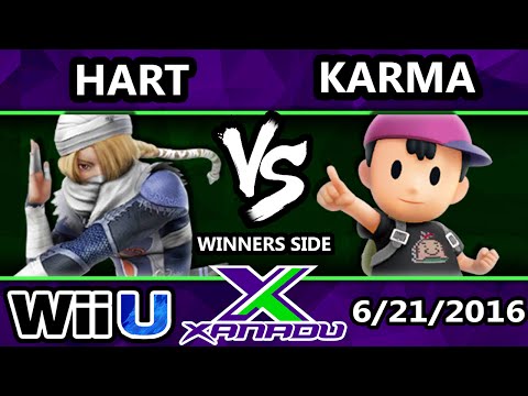 S@X 160 - Hart (Shiek) Vs. Karma (Ness) SSB4 Tournament - Smash Wii U - Smash 4