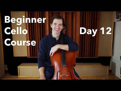 Cello Hands Together With Bow - Beginner Cello Course - Hot Cross Buns