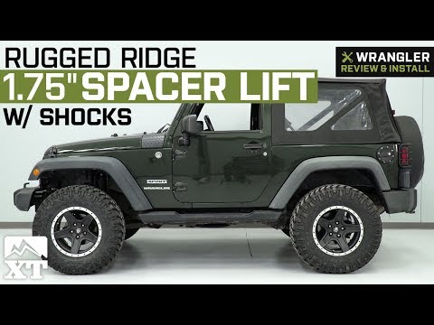 Jeep Wrangler Rugged Ridge 1.75" Spacer Lift - Shocks (2007-2018 JK) Review & Install