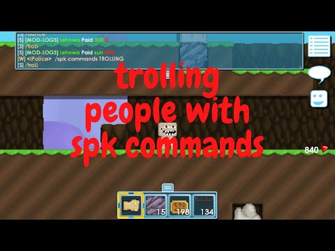 Growtopia Trolling with spk commands