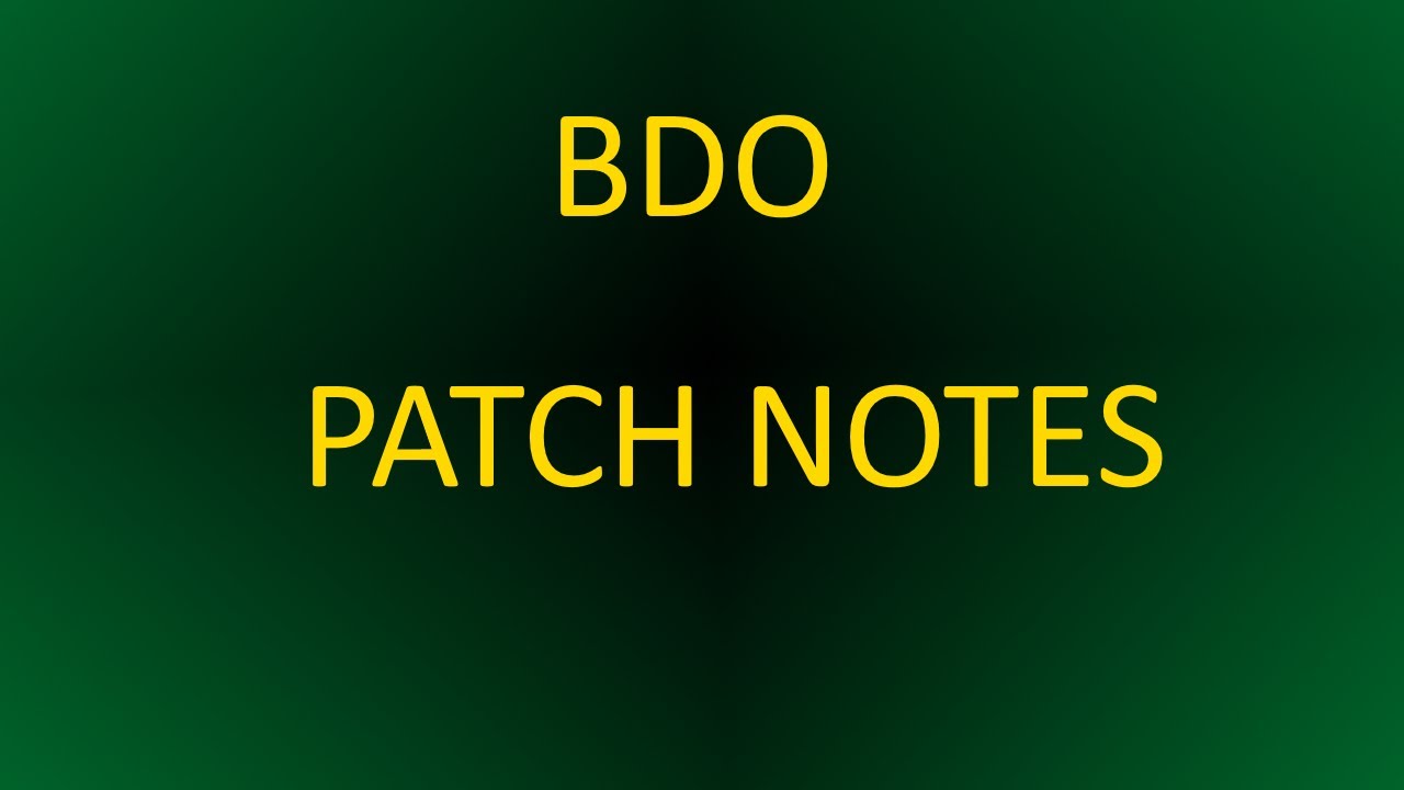 BDO PATCH NOTES NOVEMBER 16, 2022 | BLACK DESERT ONLINE