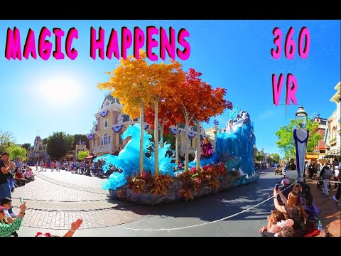 Magic Happens Parade on Main Street Disneyland 360 4k POV 2023