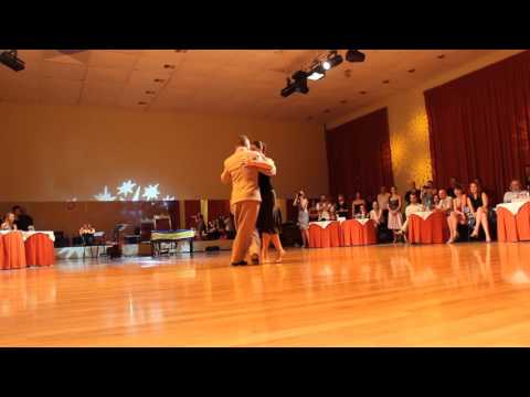  Elena Sergienko  and  Eugene Kuchma  are  dancing  at  Kiev International Tango Festival  in  2015