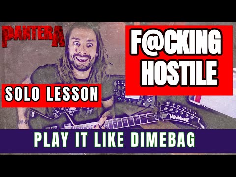 'PLAY IT LIKE DIMEBAG' #5 PANTERA / HOSTILE solo by Attila Vörös (difficulty level 6,66/10)
