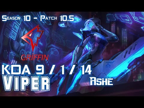 GRF Viper ASHE vs MISS FORTUNE ADC - Patch 10.5 KR Ranked