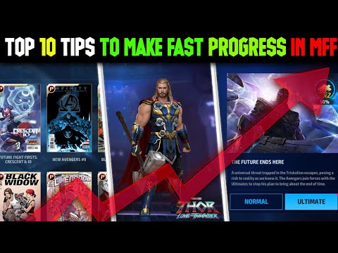 top 10 tips to make fast progress in mff | must watch video for new players | marvel future fight