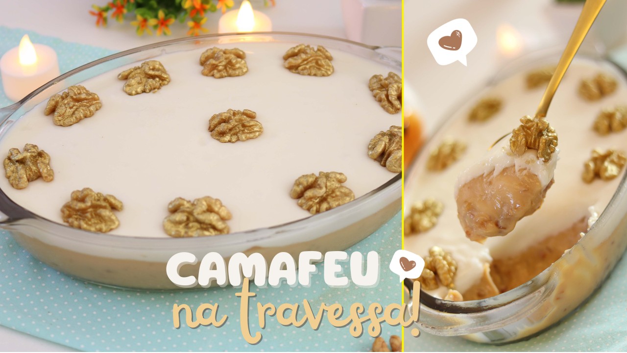 ESSE DOCE ASSIM VOCÊ NUNCA VIU COMEU - MARAVILHO e FÁCIL DE FAZER- CAMAFEU NA TRAVESSA -Dika da Naka