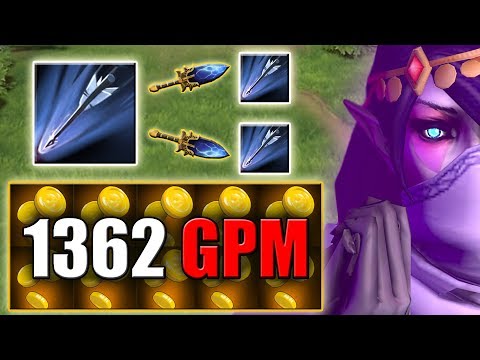 Insane Farm Splitter [1362 GPM Greed Master] Greevil's Greed + Marksmanship | Dota 2 Ability Draft