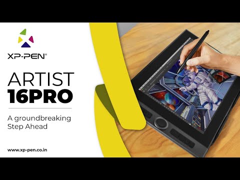 XP-Pen Artist Pro 16 Display Tablet with 15.4 inches active area,tilt support & X3 Elite Plus stylus