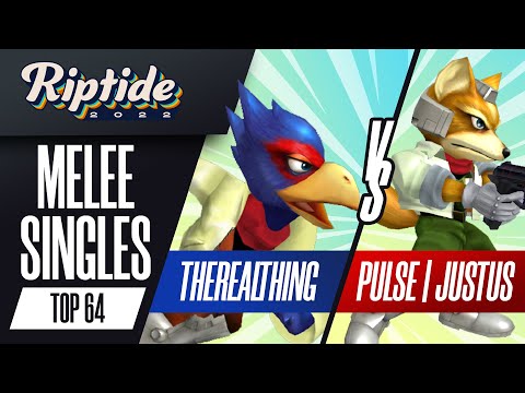 TheRealThing vs Justus - Melee Singles Top 64 - Riptide 2022 | Falco vs Fox