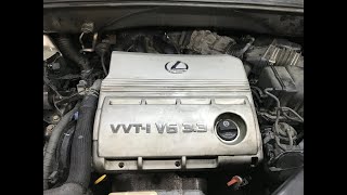 Lexus RX330 High Pressure Power Steering Hose Replace and Upper Intake Removal